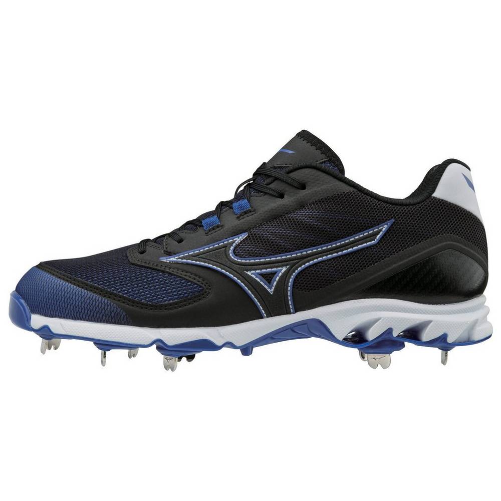 Tenis Baseball Mizuno 9-Spike Dominant 2 Baixo Metal - Homem - Pretas/Azul Marinho - SAUBY2768